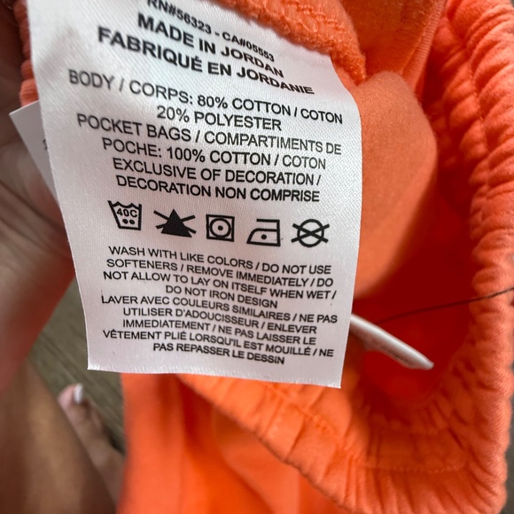 Nike Club Fleece Big Kids Sweatpants, NWT, Size Small, Orange/Coral, Warm - Picture 11 of 13